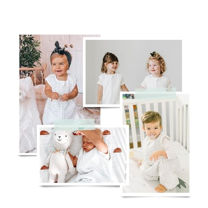 Tealbee Dreamsuit: Toddler Sleep Sack with Feet 3T-4T - 1.5 TOG Winter Baby Wearable Blanket for Walkers - Rayon made from Bamboo, Organic Cotton Sleep Bag - Brushed Dots