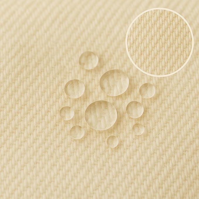 Organic Cotton Crib Mattress Protector - Water Resistant Flat Sheet Liner Pad, Skin Friendly, Chemical-Free Pure Cotton [GOTS-Certified] for Bassinet (30"x15") - Made in USA