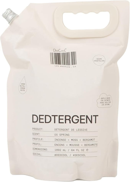 DedCool Liquid Laundry Dedtergent | 05 Spring | Luxurious Fresh Floral Fragrance Detergent | Removes Stains | Infused with Natural Essential Oils | Non-Toxic | 120 Washes | 64 fl oz