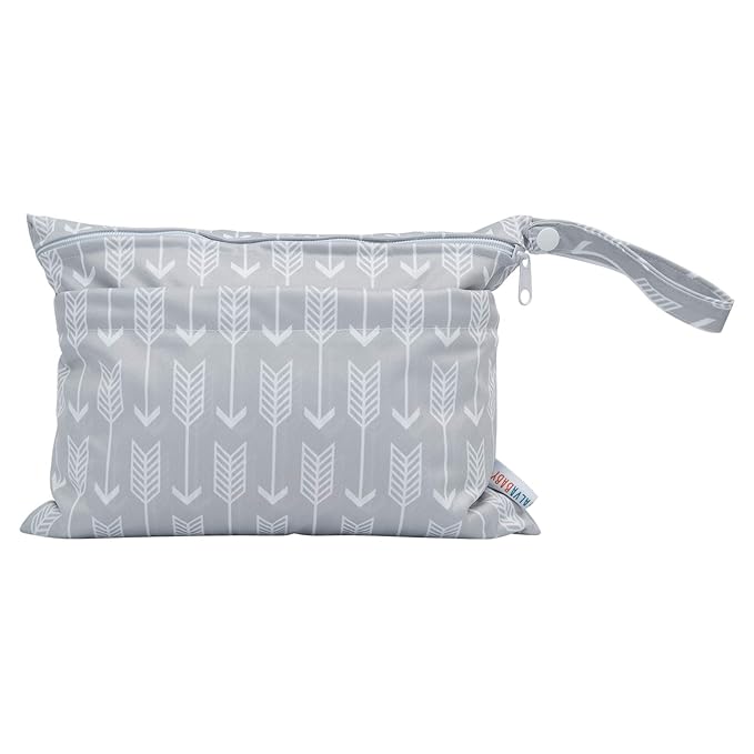 ALVABABY 3pcs Baby Cloth Diaper Wet/Dry Bags|Waterproof Reusable with Two Pockets|Travel, Beach, Pool, Daycare, Soiled Baby Items,Yoga，Gym Bag for Swimsuits or Wet Clothes 3L-YX36