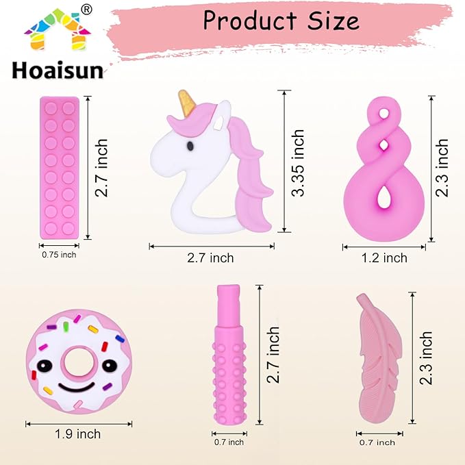 Chew Necklaces for Sensory Girls, Chewy Necklace Sensory Toys for Kids with Autism, ADHD,SPD, Chewing, Teething or Special Needs, Oral Sensory Chew Toys for Kids Adult Reduce Anxiety Fidgeting