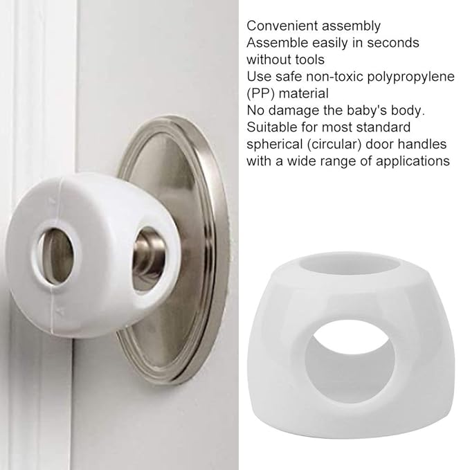 Door Handle Cover, 5pcs Safety Door Knob Covers Door Knob Locks Protector Child Room Anti Collision Safety Products