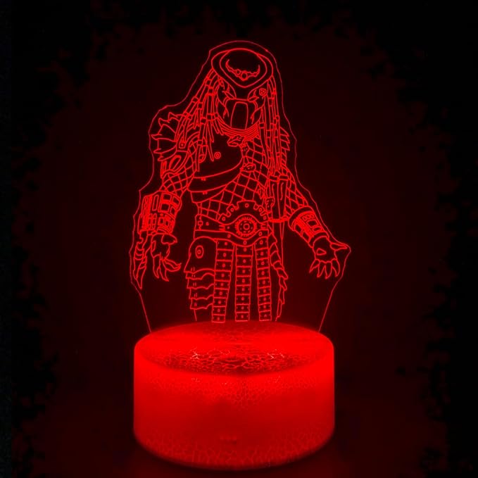 3D Alien Night Light, Horror Monster Illusion Table Lamp with 16 Colors Remote Control Touch Lamp LED USB Night Light Desk Lamps Room Decorations Home D¨¦cor