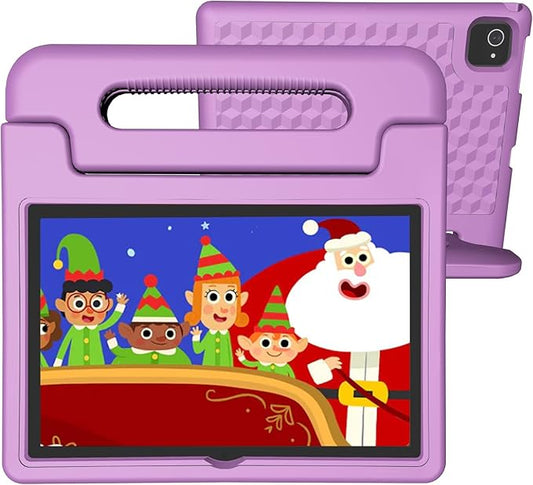 Tablet for Kids 10.1 inch Android 14, 8GB+64GB(TF 1TB) 6000mAh Kids Tablet WiFi6 Parental Control,Face Unlock, 1280 * 800 HD Screen