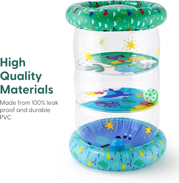 The Peanutshell Inflatable Tummy Time Roller - Crawling Toys for Babies, Soft & Supportive Baby Tummy Time Roller, Water-Friendly Crawling Toys for 6-12 Months - Land and Sea