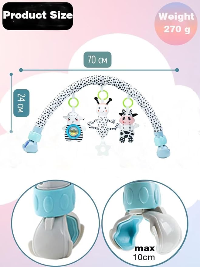 Pau1Hami1ton Baby Stroller Arch Toys, Car Seat Toys,Baby Gifts.S-19(Ant)