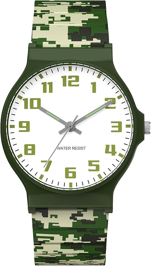 Kids Analog Watch Boys Girls, 30M Waterproof, Sports Watch for Boys, Easy to Read Children's Thin Dial Wrist Watches with Soft Band, for Ages 5-15 Kids Great Birthday Gifts Christmas Day