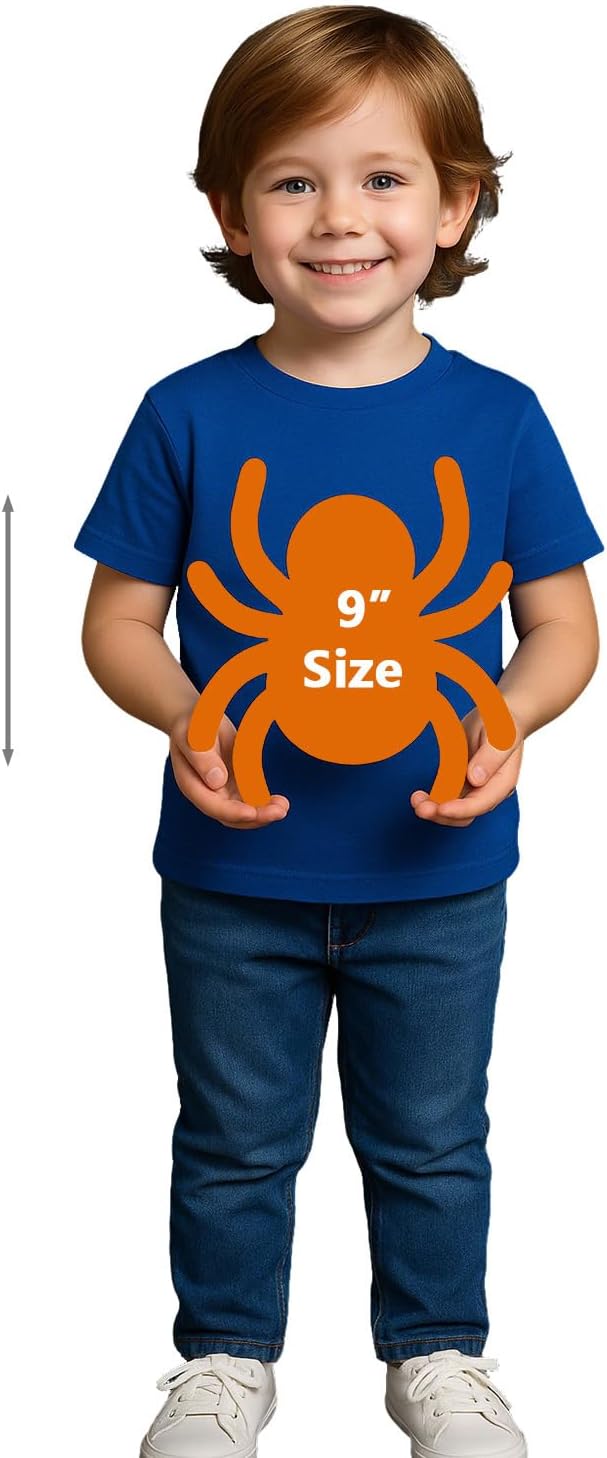 SUNLIN Interactive Halloween Spider Cute Soft Plush Toy Gift for Adults & Kids 3+, Touch & Sound Activated Prank with Sound & Glowing Eyes, Scary Party Supplies Home Decor