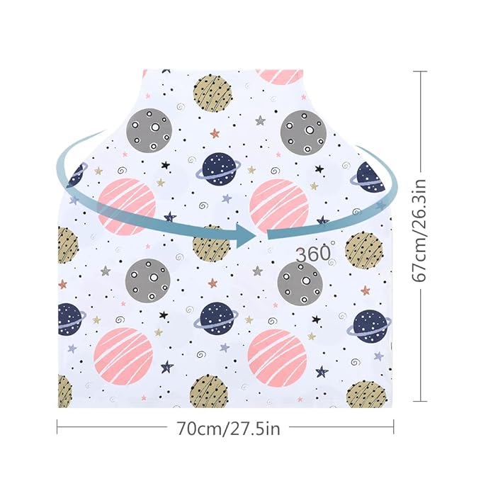 Yoofoss Nursing Cover Breastfeeding Scarf - Baby Car Seat Covers, Infant Stroller Cover, Carseat Canopy for Girls and Boys