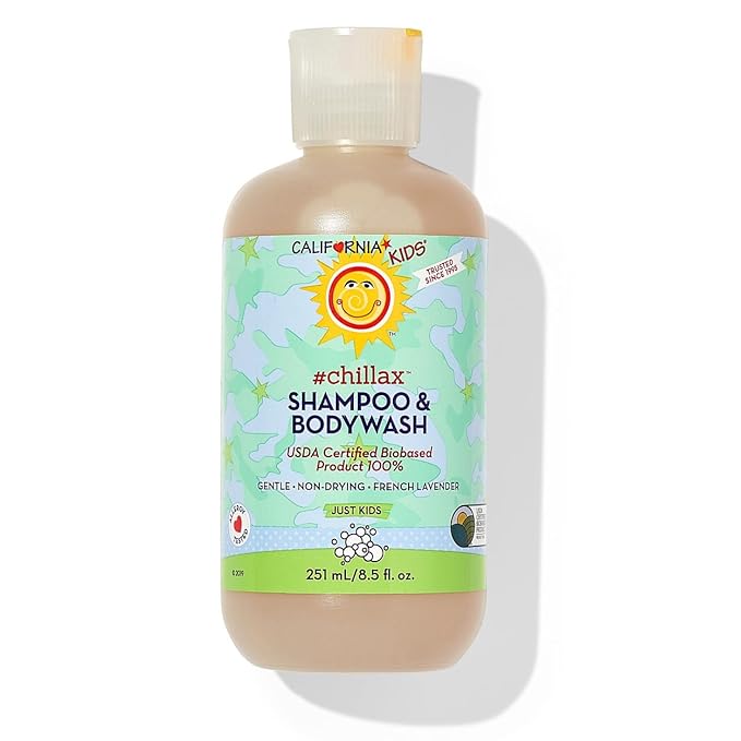 California Kids Shampoo + Body Wash | Chillax Lavender Body Wash | Gentle Skin Care for Kids + Teens | 100% Plant-Based | Hypoallergenic | 8.5 oz