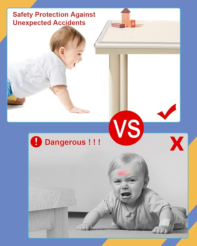 Corner Protectors, Clear Corner Protector Baby Proofing, Soft Edge Protectors,32.8ft(10M) Corner Guards Furniture Corner&Edge Safety Bumpers with Upgraded Strong Adhesive for Furniture&Sharp Corners