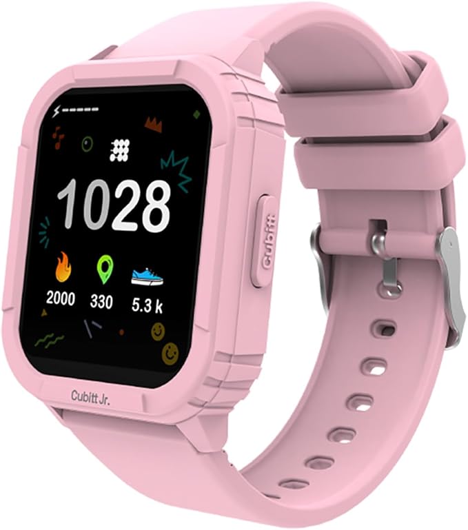 Cubitt Jr Smart Watch Fitness Tracker for Kids and Teens, with Games, Step Counter, Sleep Monitor, Heart Rate Monitor, Activity Tracker, Good Habits Alarms, 1.52" Touch Screen, IP68 Waterproof