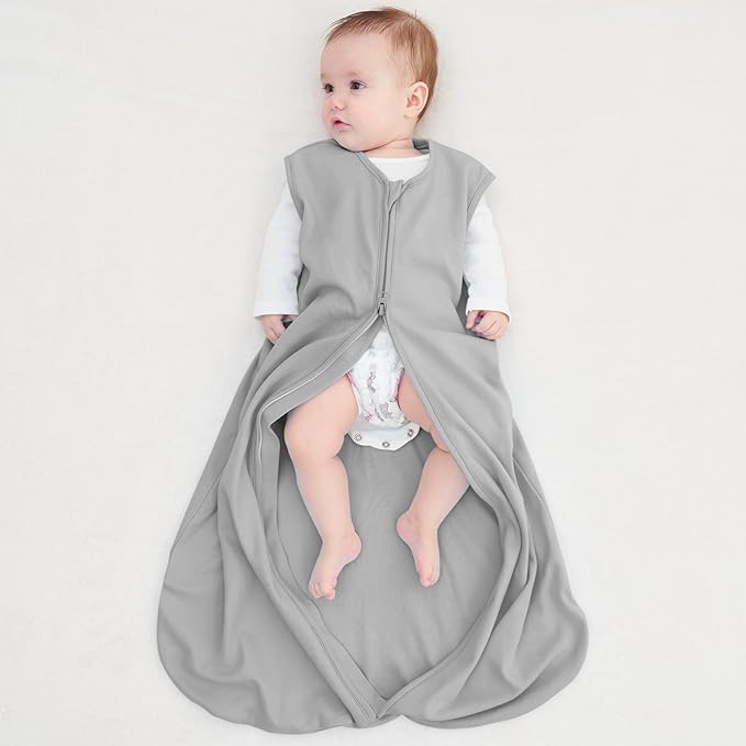 Yoofoss Baby Sleep Sack 18-24 Months Baby Wearable Blanket 100% Organic Cotton 2-Way Zipper TOG 0.5 Toddler Sleeping Sack 3 Pack, Lightweight Sleep Sacks for Babies
