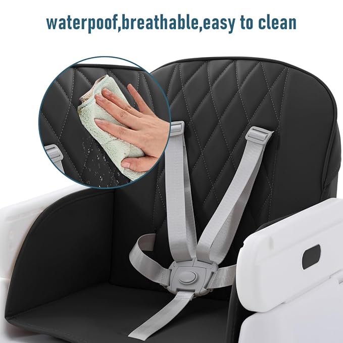 3 in 1 Baby High Chair,Adjustable Convertible Baby High Chairs for Babies and Toddlers,Black