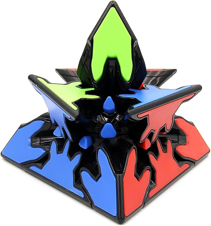 Gear Cube 3x3 with Three-Dimensional Gear Structure Magic Cube 3x3x3 Puzzles Toys (60mm) Brain Teaser Puzzle Game Toy for Children and Adults (Style D)