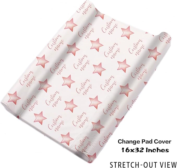 Personalized Nursery Crib Bedding Set: Custom Name 5 Piece Baby Crib Sets with Starry Sky Elephant Design - Toddler Double Layer Blanket Set, Comfortable Crib Bed Sheets for Baby Grils