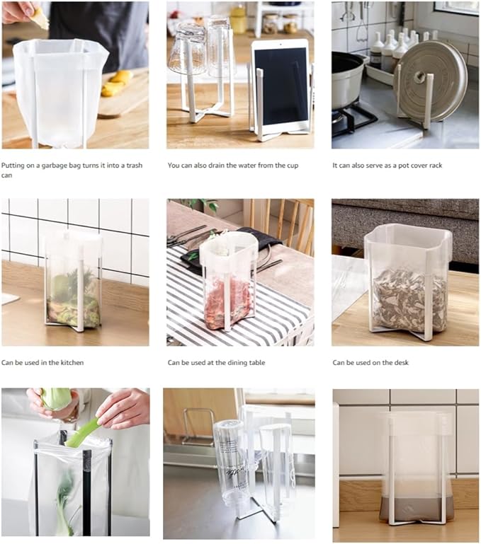 Drying Rack, Stainless Steel Kitchen Stand Holder for Bottles, Cups and Plastic Bags, Multifunctional Countertop Shelf