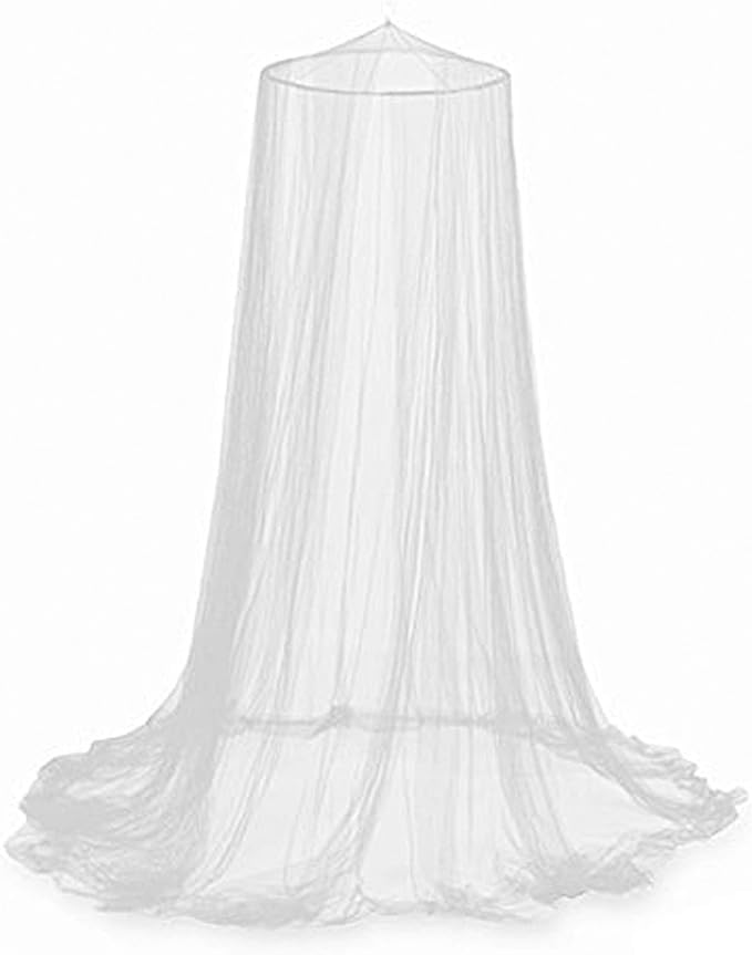 Mosquito Net, Bed Canopy Hanging Circular Curtain Netting for Single to King Size, Quick Easy Installation, Use to Cover The Baby Crib, Kid Bed, Girls Bed Or Full Size Bed