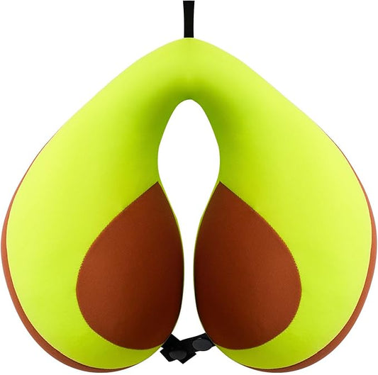 MOOB Neck Pillows for Kids,Traveling Gifts for Toddler & Children U-Shape Car Seat Head Travel Neck Pillow,Toddler Neck Pillow for Carseat Green Brown