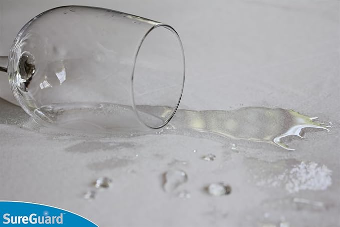 SureGuard Full Extra Long (XL) Mattress Protector - 100% Waterproof, Hypoallergenic - Premium Fitted Cotton Cover - Smooth