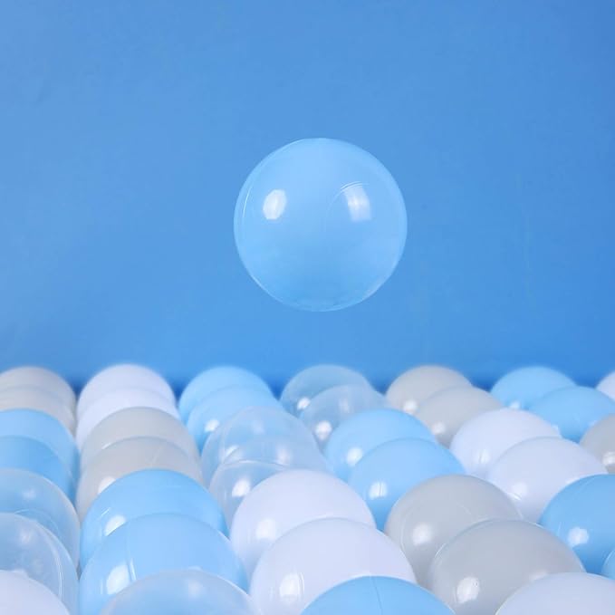 GOGOSO 100 Pieces Ball Pits Balls - 2.2 inch Pearl Pink Plasticballs for Children Toddlers Plastic Oceanball Swim Toys Bals for Kids Playhouse Pool