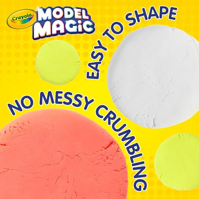 Crayola Model Magic (30pk), Bulk Modeling Clay Alternative, Air Dry, Kids Arts & Crafts, Classroom Supplies for Teachers, 15 Colors, 1oz