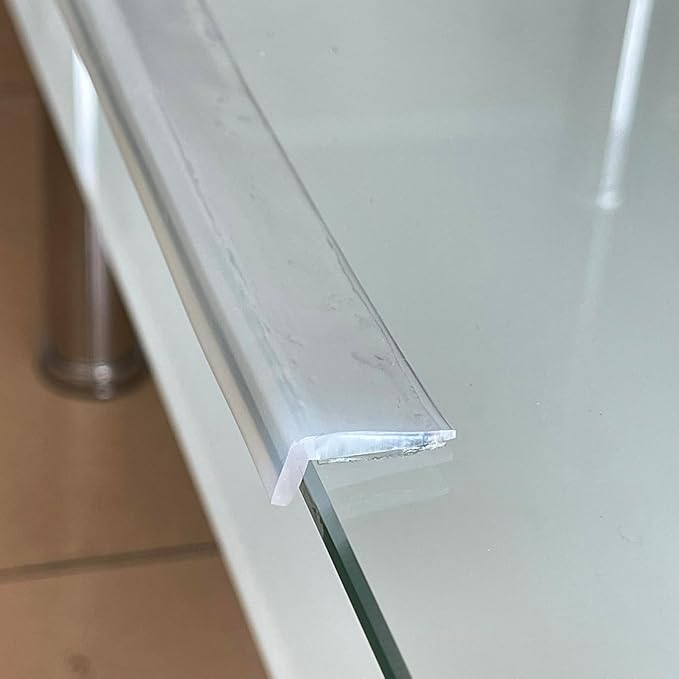 Edge Protector 100% Silicone, Baby Proofing Corners Clear Guards, Pre-Tape Adhesive Soft for Kids Safety, Child Table Cabinets Furniture Bumper (1/5x4/5 in, 3 FT)