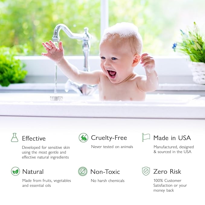 SoCal Suds & Company 2oz Organic Foaming Baby Wash & Shampoo - Soft Citrus - 2 Pack