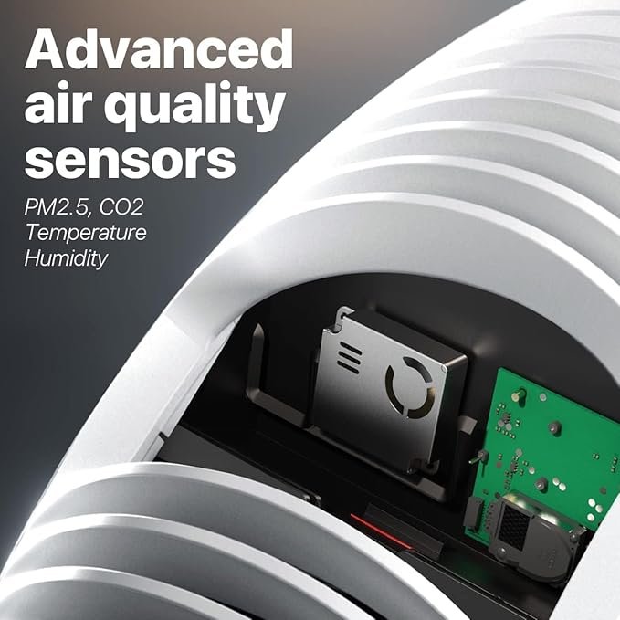 IQAir Atem X - 2-Pack - Smart Air Purifier for Large Room up to 3300 sq. ft., WiFi App Control, HyperHEPA Filters Viruses, Bacteria, Allergies, Asthma, Mold, Pets, Dust, Odor; Made in Germany