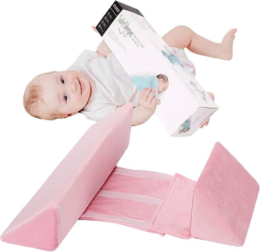 Baby Side Sleeper Weddge Breathable Pillow, Removable and Washable Breathable Bedding Set Collection Size Memory Foam (Adjustable Fill) Bed Pillows Set