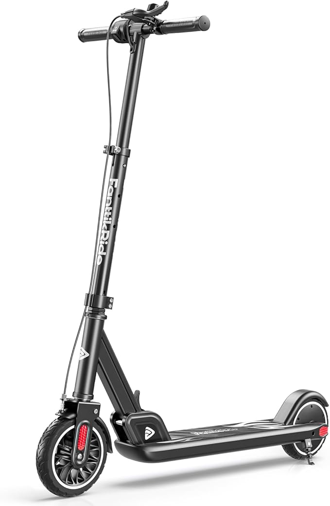 FanttikRide T9 Electric Scooter for Kids 4.3-5.6 ft, 7/10/12 MPH, LED Battery Level, Height Adjustable and Foldable, Electric Scooter for Kids, for Teenager, Up to 40 mins