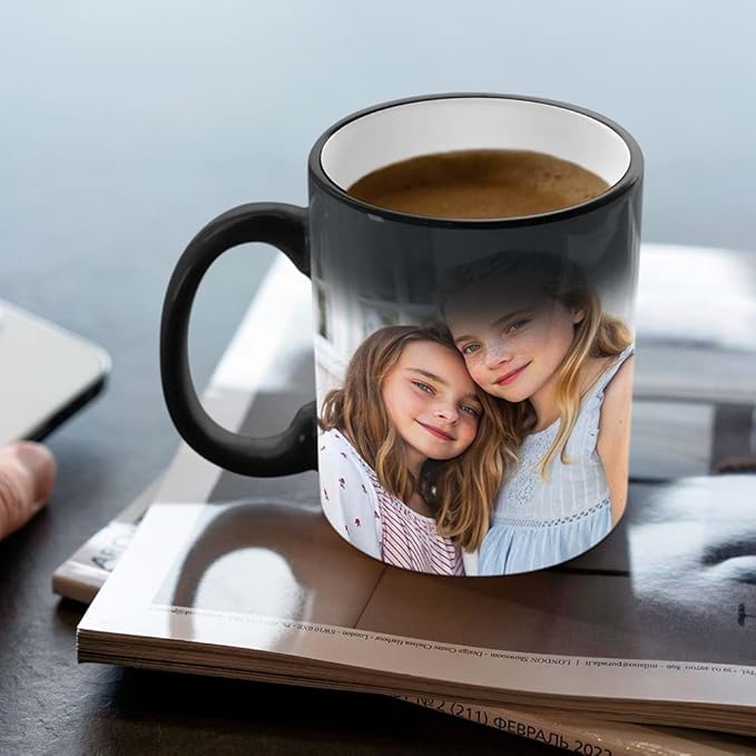 Custom Mug, Customized Photo Coffee Mug, Personalized 11 Oz Ceramic Mug with Text Logo Photo, Taza Personalizadas for Men Women