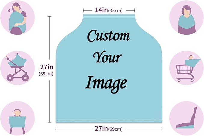Baby Car Seat Stroller Cover Nursing Cover New Mom Breastfeeding Scarf Soft Stretchy Infant Carrier Cover Car Canopy Coverage