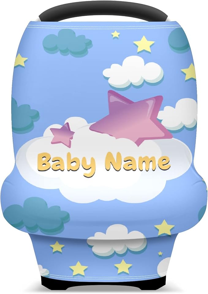 Baby Car Seat Stroller Cover Nursing Cover New Mom Breastfeeding Scarf Soft Stretchy Infant Carrier Cover Car Canopy Coverage