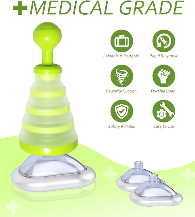 Choking Rescue Device, Anti Choking Device for Kids and Adults, Portable First Aid Choking Rescue, Airway Suction Device for Children and Adults - Home Kit