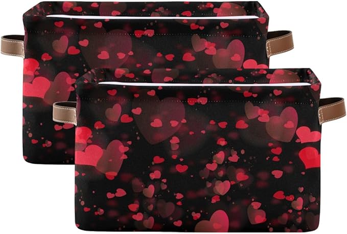 Storage Basket Cube Storage Bins Organizer Bag Collapsible Closet Shelf Baskets with handle for Baby Cloth Pet Toy Book 14.2×10.2×8.3 IN