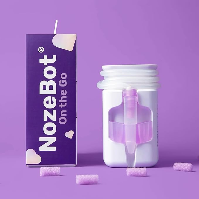 Dr. Noze Best - NozeBot | Electric Baby Nasal Aspirator | Hospital Grade Suction | Nose Sucker and Nasal Vacuum | Safe for Infants and Toddlers (On The Go - Mild Congestion)