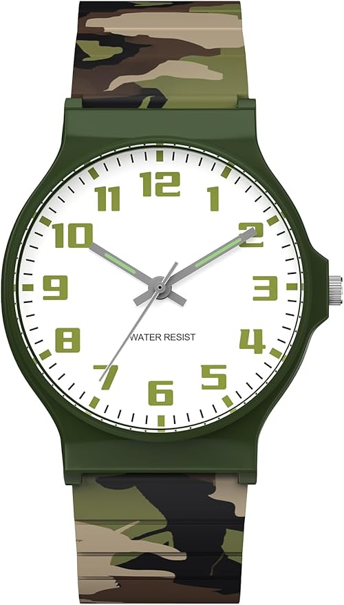 Kids Analog Watch Boys Girls, 30M Waterproof, Sports Watch for Boys, Easy to Read Children's Thin Dial Wrist Watches with Soft Band, for Ages 5-15 Kids Great Birthday Gifts Christmas Day