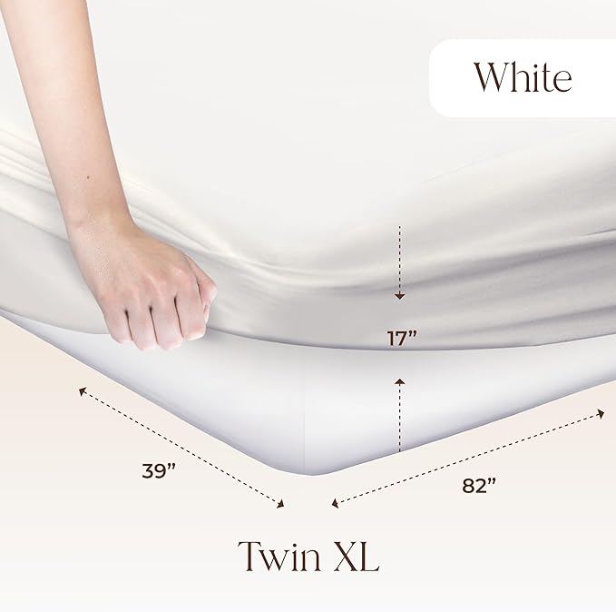 Organic Waterproof Mattress Protector Twin XL - 100% Waterproof Mattress Pad with Quiet & Breathable Triple Layer Protection - Fairtrade & GOTS Certified Durable Machine Washable Design (Twin XL)