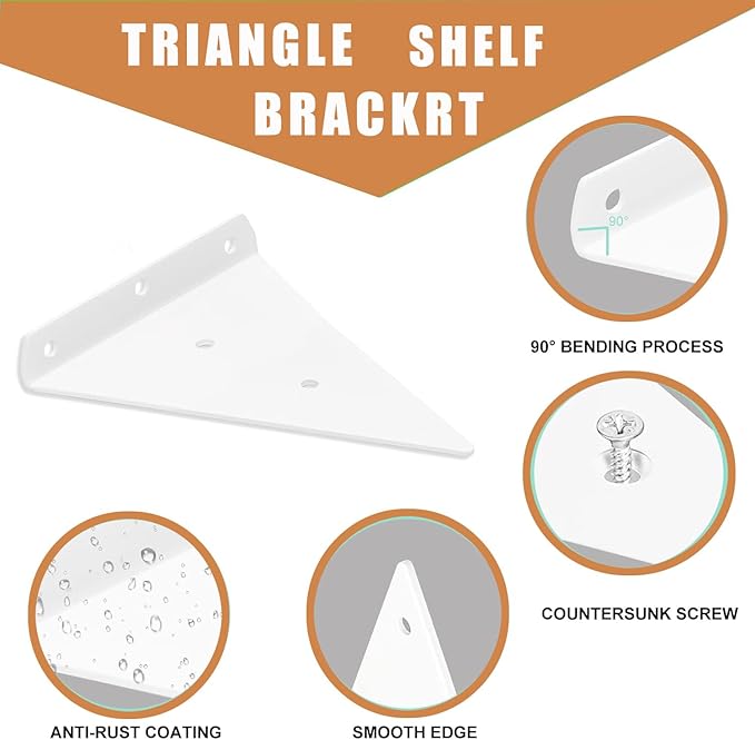 Furniture Anchors for Baby Proofing Heavy Duty Bracket Drywall Anchors Securing 1000 lbs Multiple Installation Options Keep Baby Pet Safety from Falling Furniture 4 Pack White Wall Anchors