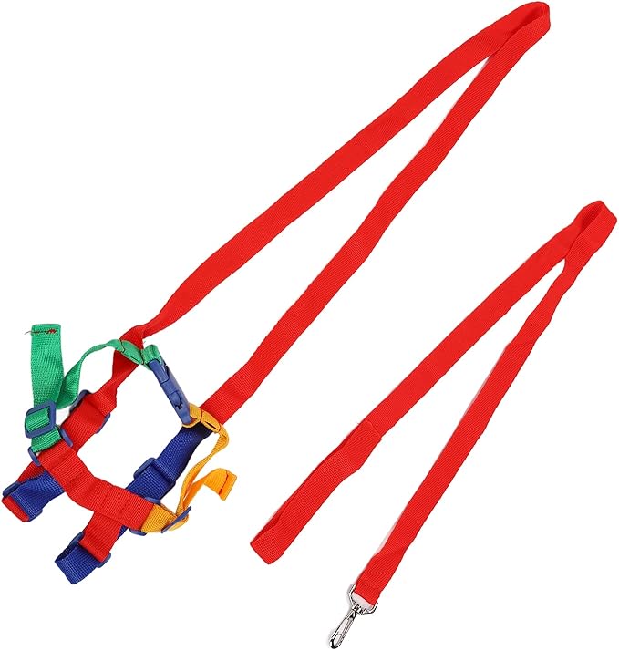 Dioche 2 in 1 Toddler Leash & Anti Lost Wrist Link for Toddlers, Breathable Regulable Shoulder Straps, Polyester Kid Safety Leash for Boys & Girls