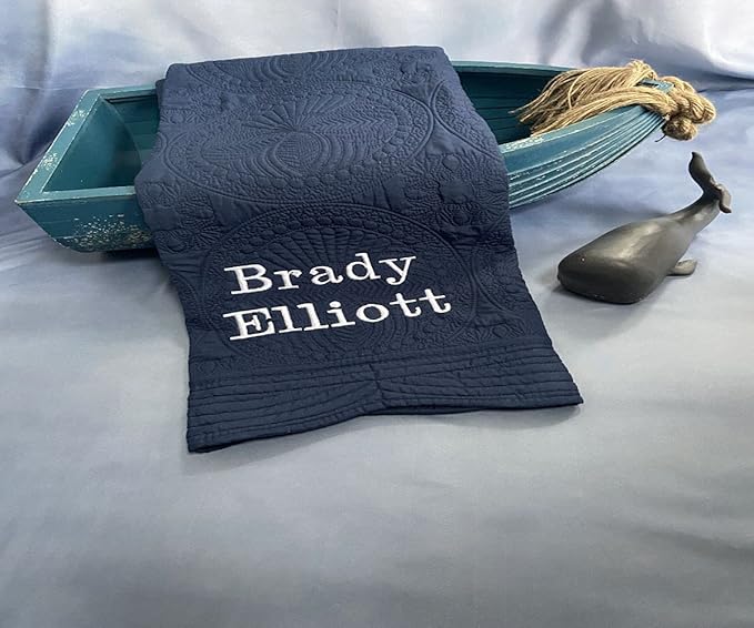 Personalized Baby Blanket Baby Quilt Monogrammed Blankets for Boys and Girls Embroidered Baby Gifts Monogram