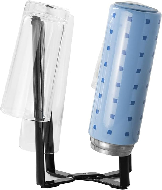 Kitchen Stand Holder, Plastic Bag Drying Rack, Multifunctional Countertop Cups Bottles Drying Rack for Plastic Bags, Bottles and Cups, Shelf Trash Bag