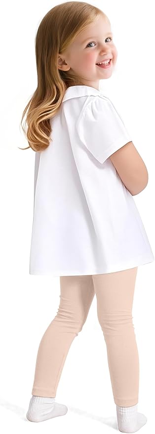 Witwot 3 Pack Baby Girls Leggings Toddler Kids Soft Cotton Pants Size 18M-5T