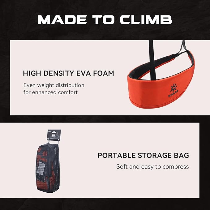 KAILAS Kids Rock Climbing Harness Child Safety Belt Climbing Gear Adjustable Lightweight Indoor Gyms Beginners Youth