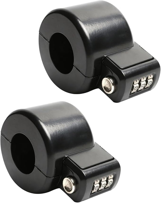 Door Knob Lockout Device Cover to Disable Doorknob/Faucet/Water Valve Hose Lock Door Handle Temporary Lock for Bedroom Door from Outside Handle Without Drilling (2, Black)