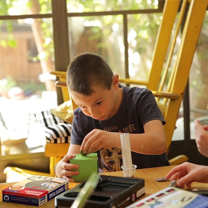 Einstein’s Optical Illusion LAB Science Kit for Kids. STEM for Boys & Girls Aged 8 and Above. 14 Exciting Experiments Inside/Detailed Picture Guide Included. Award Winning Kit