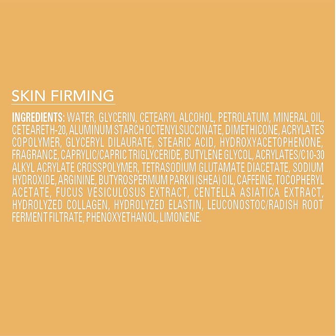 Jergens Skin Firming Body Lotion for Dry to Extra Dry Skin, Skin Tightening Cream with Collagen and Elastin, Dermatologist Tested, Hydralucence Blend Formula, 16.8 Oz, Pack of 3