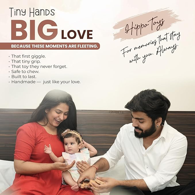 Wooden Toy for 6–12 Month Old Baby | Montessori Rattle | Toys for Baby Boy & Girl