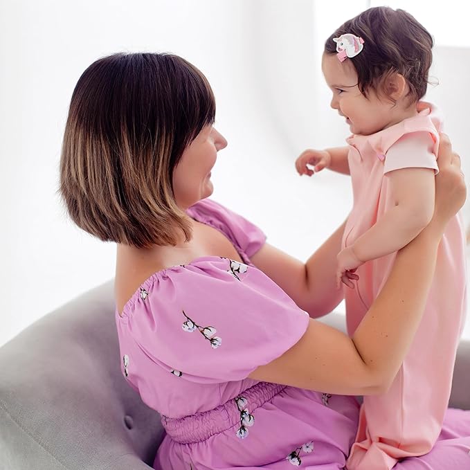 Mama Cheetah Baby Sleep Sack 0.5 TOG, Organic Cotton Baby Wearable Blanket with Two-Way Zipper, Swaddle Transition Baby Sleeping Bag for Newborn Infant Toddler Boy Girl, 0-6 Months